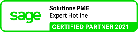Logo Sage Solution PME Expert Hotline Certified Partener 2021